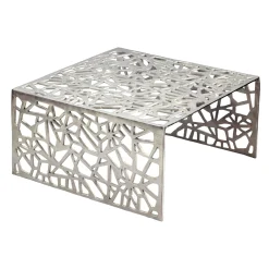 Stolik kawowy 60cm Aluminium Stolik pod sofę Alu Stolik do salonu Metal