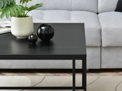 Stolik-Kawowy Dark-Xl Czarny, Podstawa Czarny