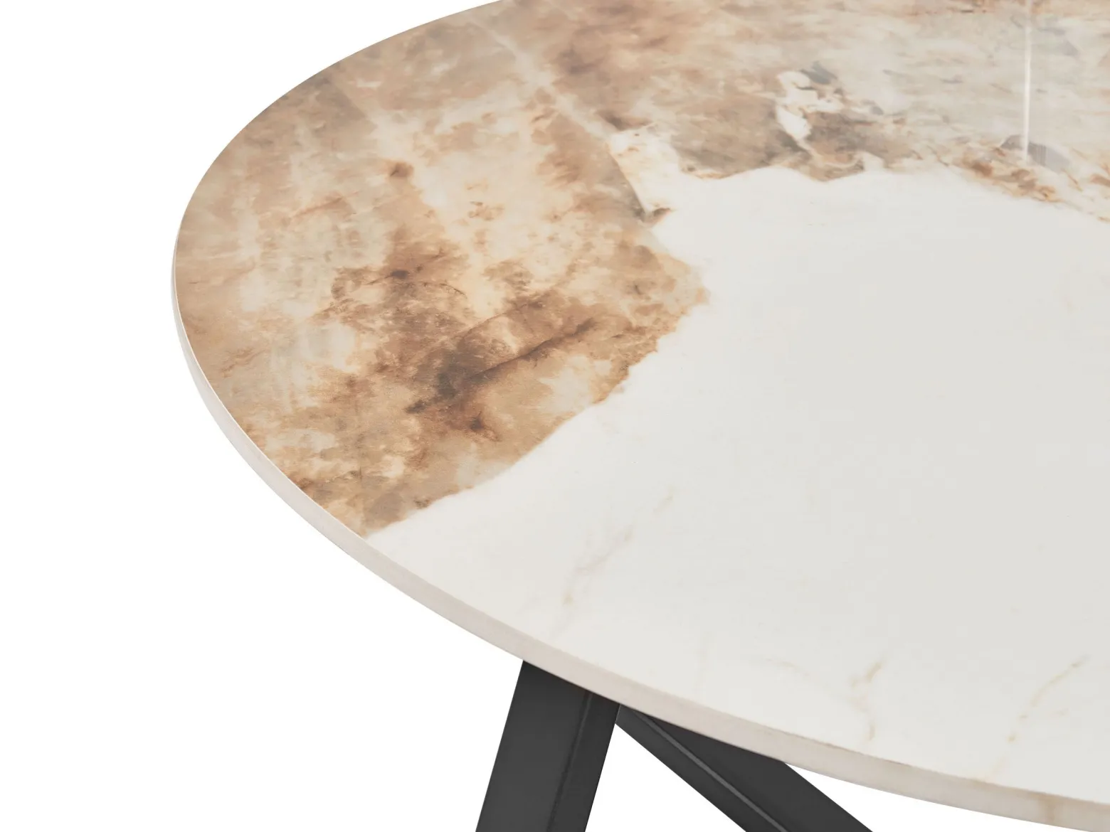 Stolik kawowy efekt marmur ceramiczny blat