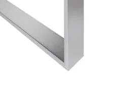 Stolik kawowy lustrzany ława z szufladą srebrny