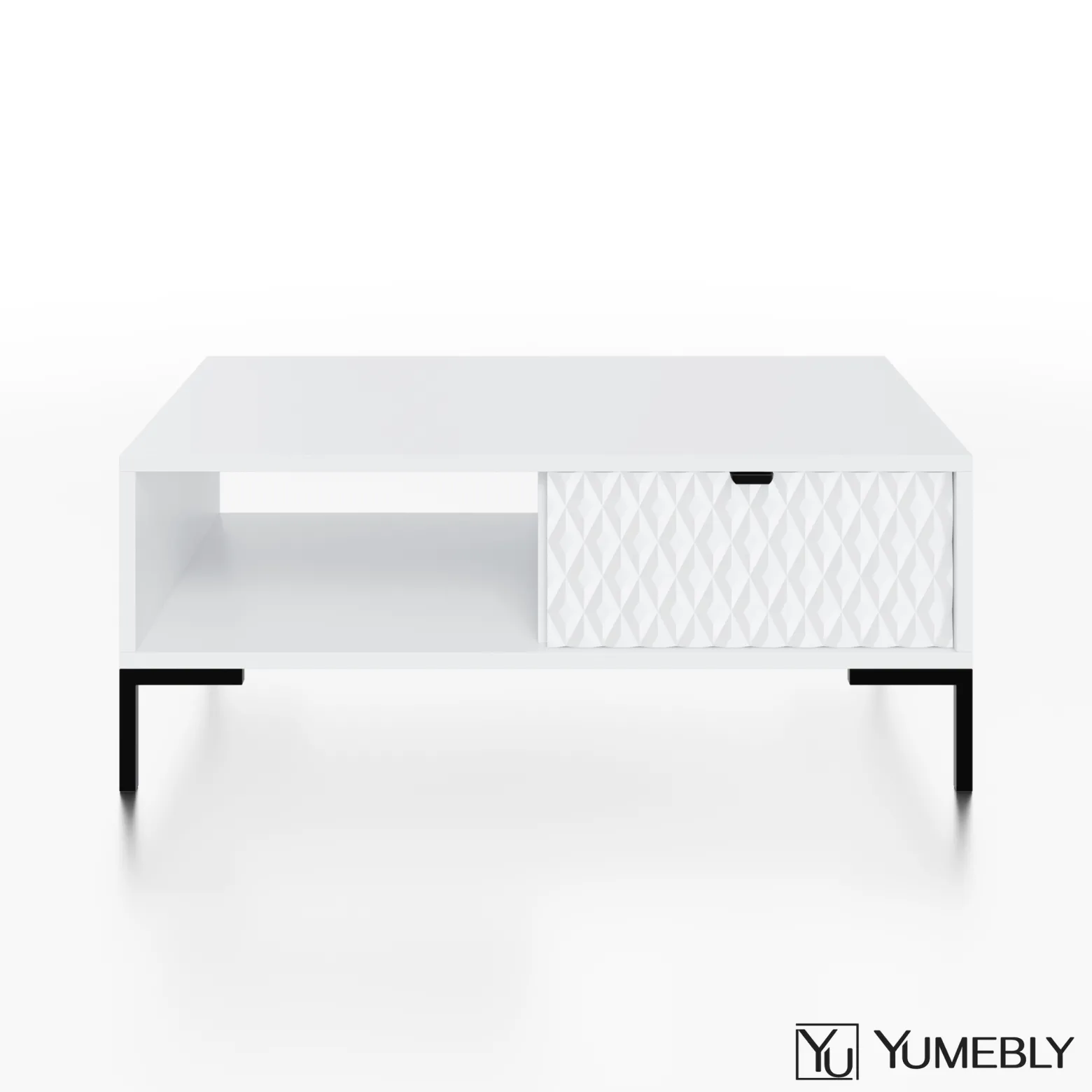 Stolik kawowy MODERN – Biały | 100x47x60 cm