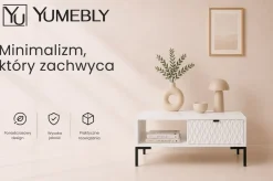 Stolik kawowy MODERN – Biały | 100x47x60 cm