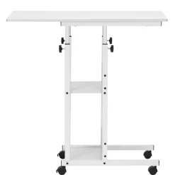 Stolik kawowy na kółkach z regulacją 76-86 cm biurko mobilne pod laptopa