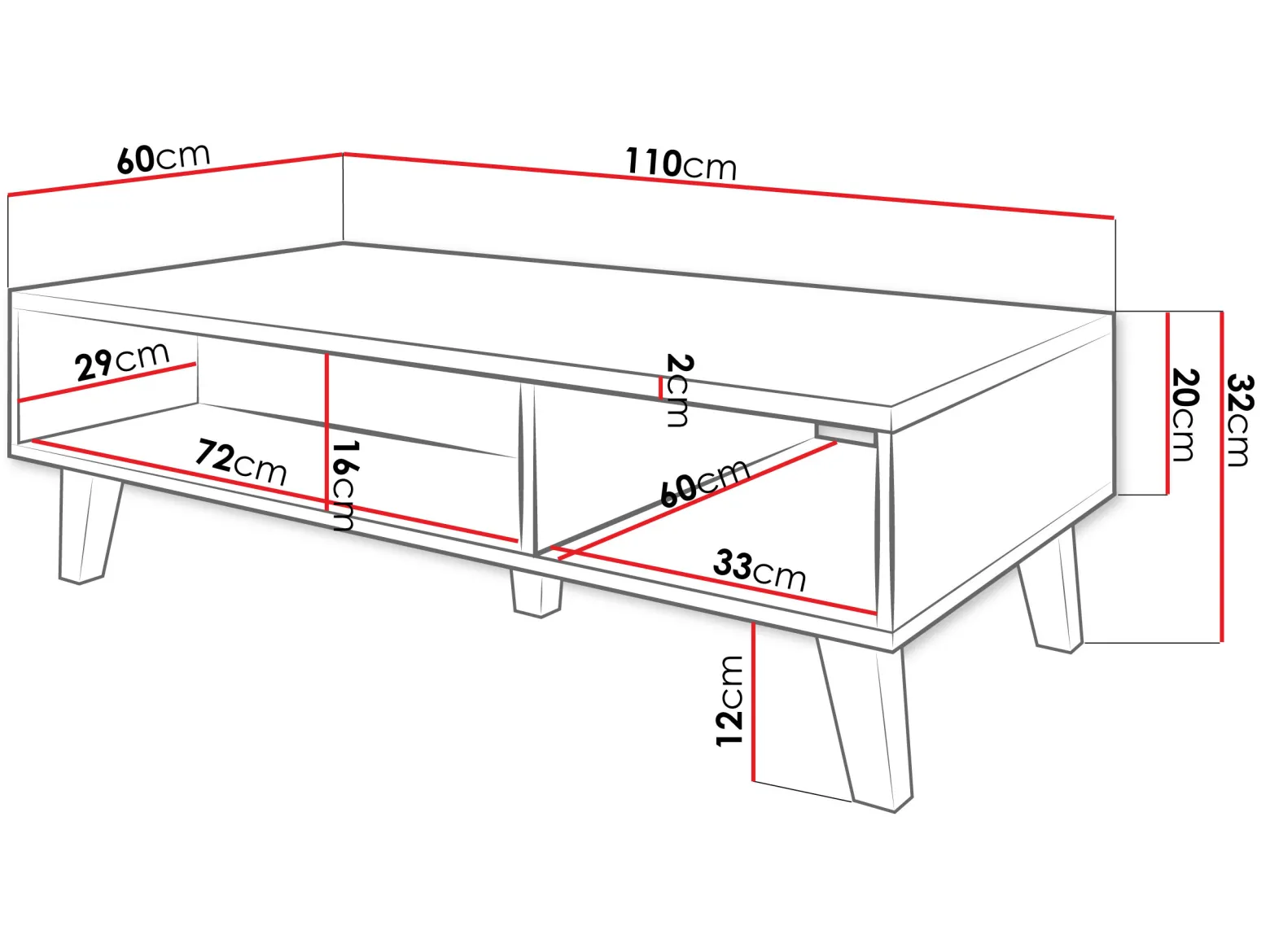 Stolik kawowy Nord