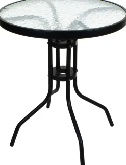 Stolik kawowy Songmics stół ogrodowy balkonowy okrągły 60cm