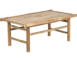 Stolik kawowy 80 x 45 cm prostokątny bambusowy