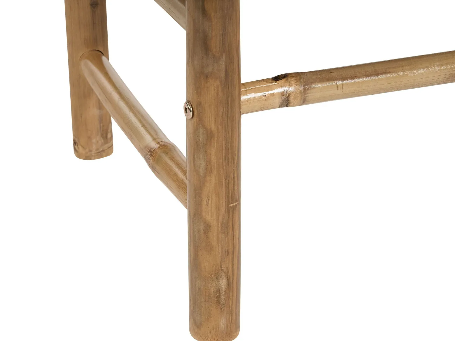 Stolik kawowy 80 x 45 cm prostokątny bambusowy