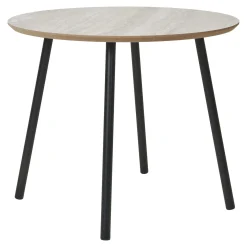 STOLIK KWOWY Aalst 55x45 cm okleina trawertyn metalowe nogi