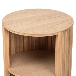 Stolik nocny z naturalnego drewna