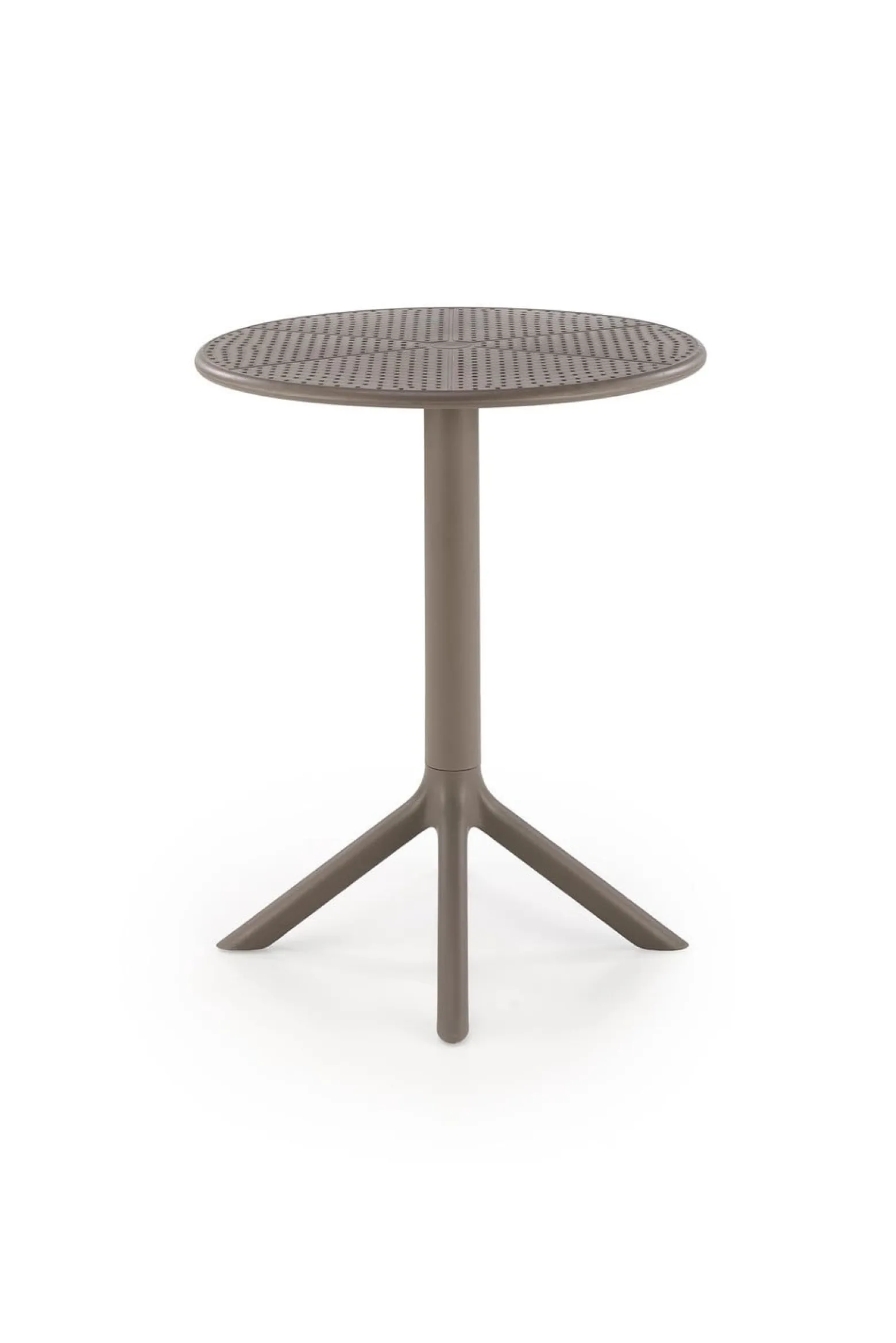 Stolik ogrodowy CALVO 60x60 khaki z tworzywa PVC