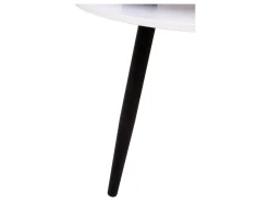 Stolik okrągły Fredo 90 cm biały
