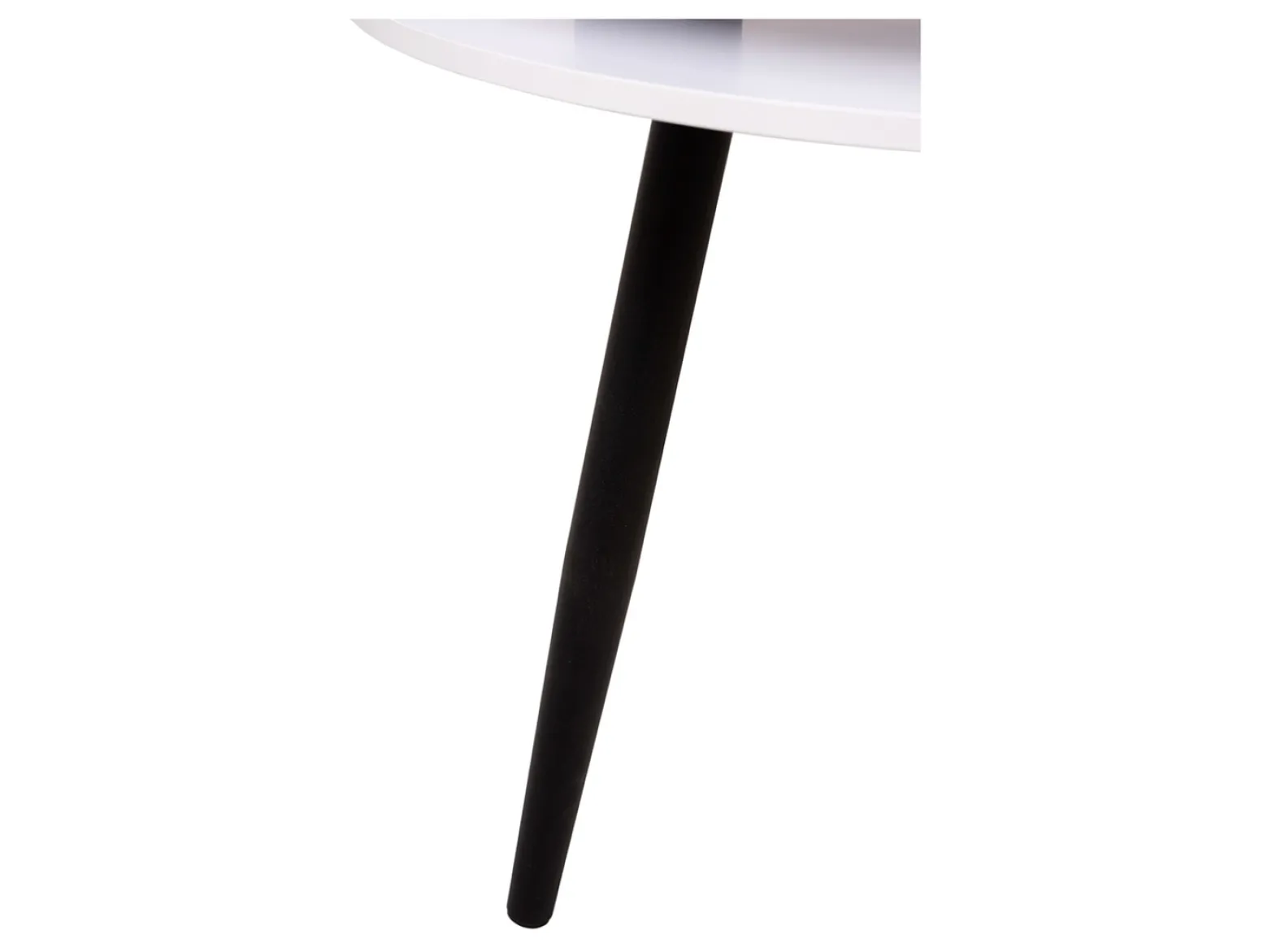 Stolik okrągły Fredo 90 cm biały
