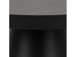 Stolik okrągły Soli 45 cm ceramika czarna