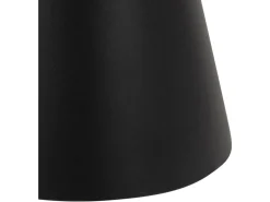 Stolik okrągły Soli 45 cm ceramika czarna