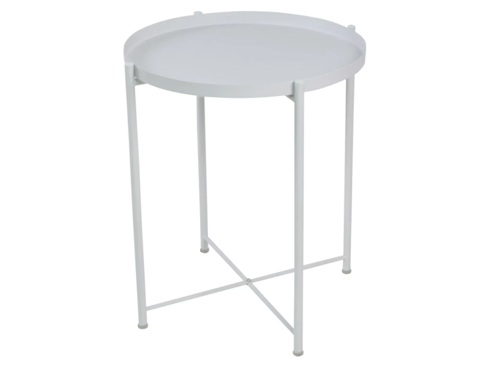 Stolik okrągły Tim 48 cm biały