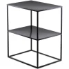 Stolik pomocniczy metalowy z półką LOFT 50 cm