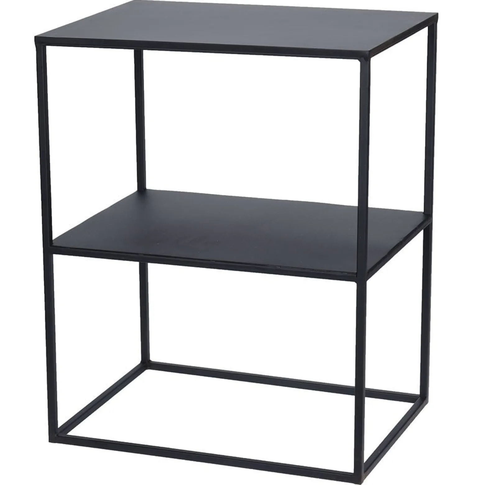 Stolik pomocniczy metalowy z półką LOFT 50 cm