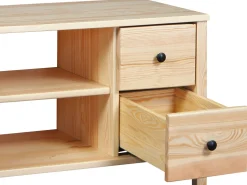 Stolik RTV 118 drewniany PRESTIGE, kolor sosnowy