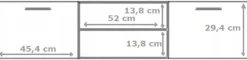 Stolik szafka rtv ROMA 150cm biały czarny komoda PER