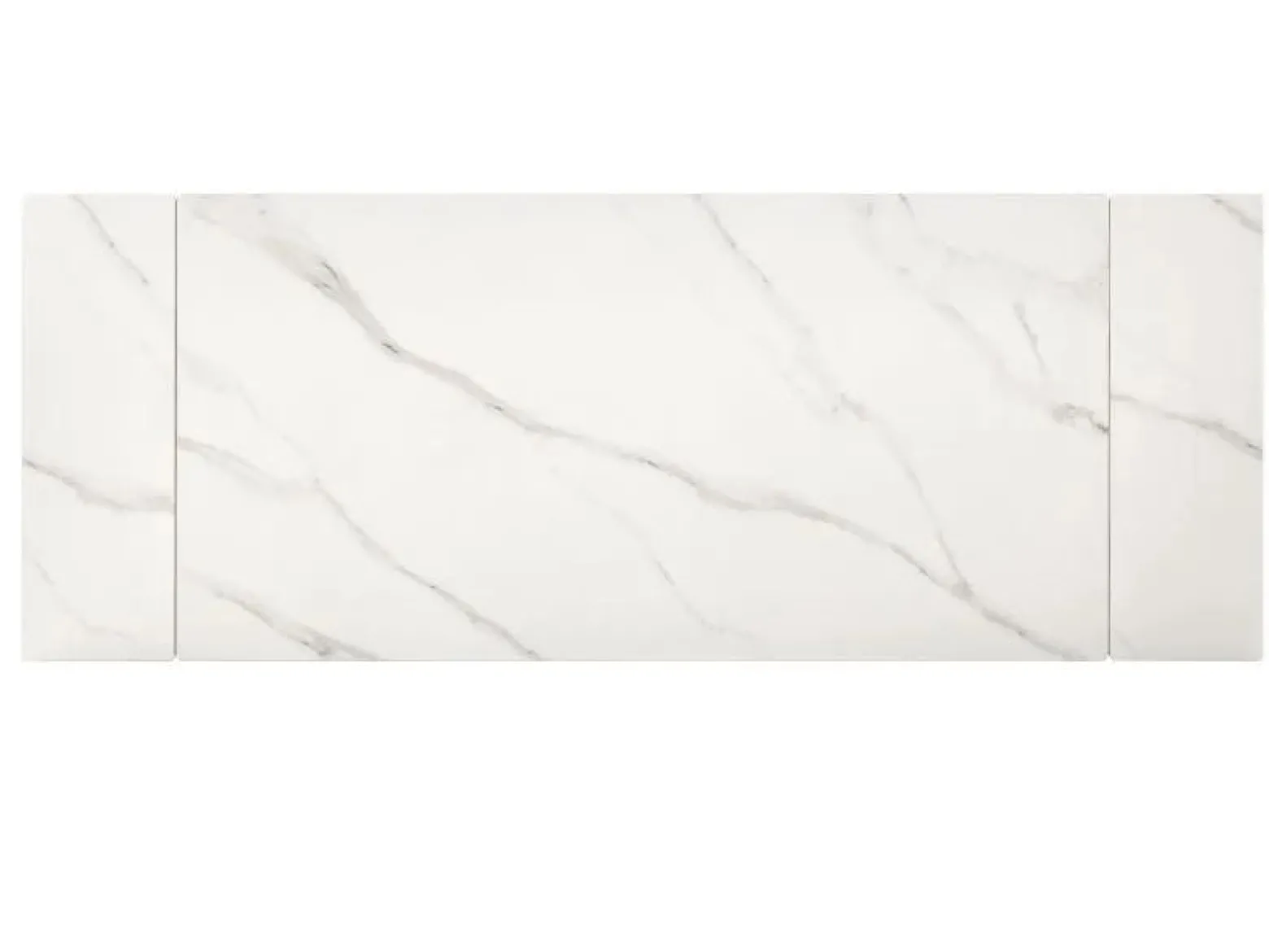 Stół rozkładany IMPERIA 180(240)x90 cm biały marmur/ czarny