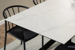 STÓŁ ROZKŁADANY Irwine 168/210x90cm biały CERAMICZNY BLAT