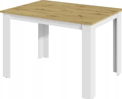 Stół rozkładany KONGO EXT 170X80 dąb artisan biały