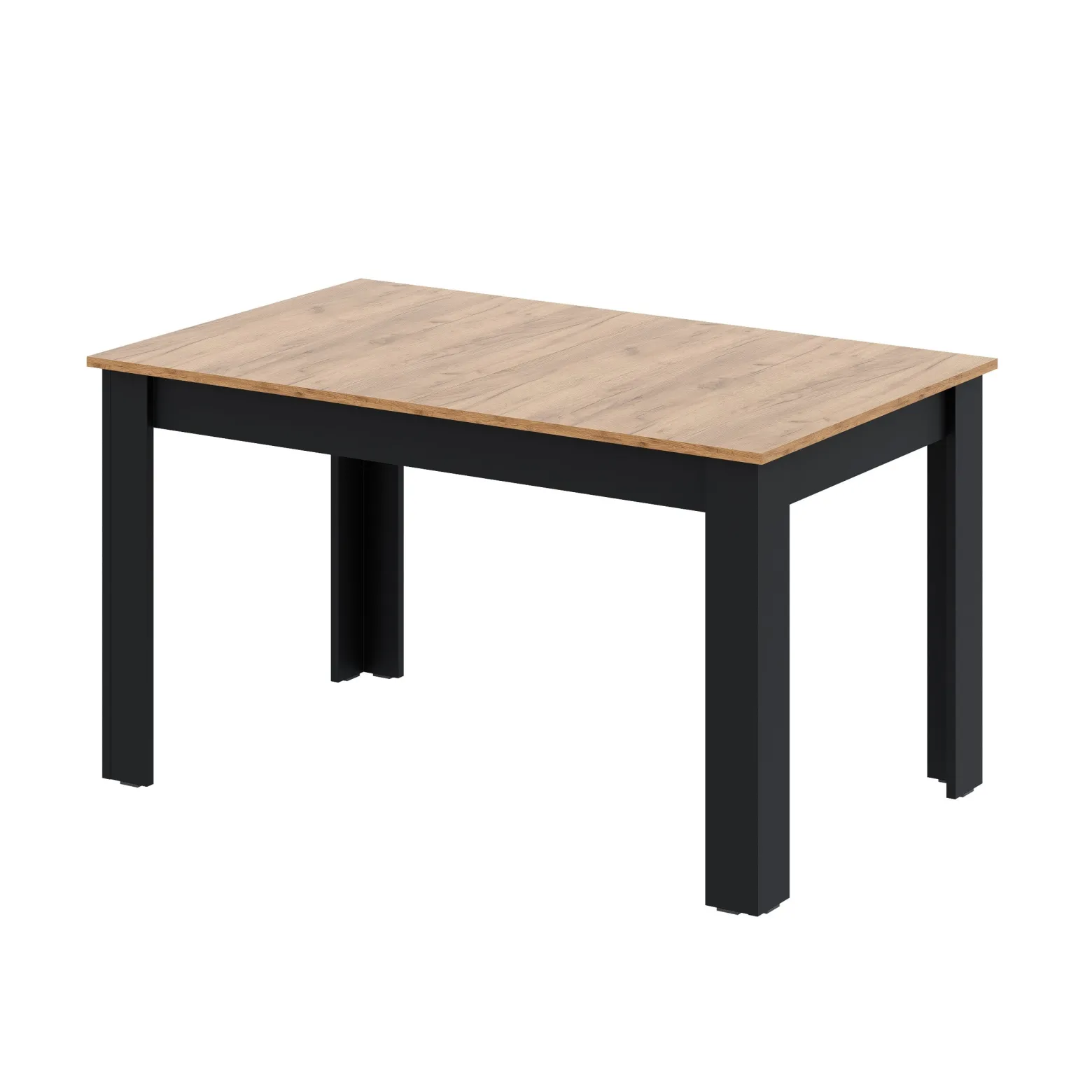 Stół rozkładany LOFT 80x120/165 złoty craft - czarny