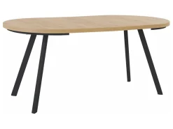 Stół rozkładany Pares dąb artisan/czarny 90-180x90