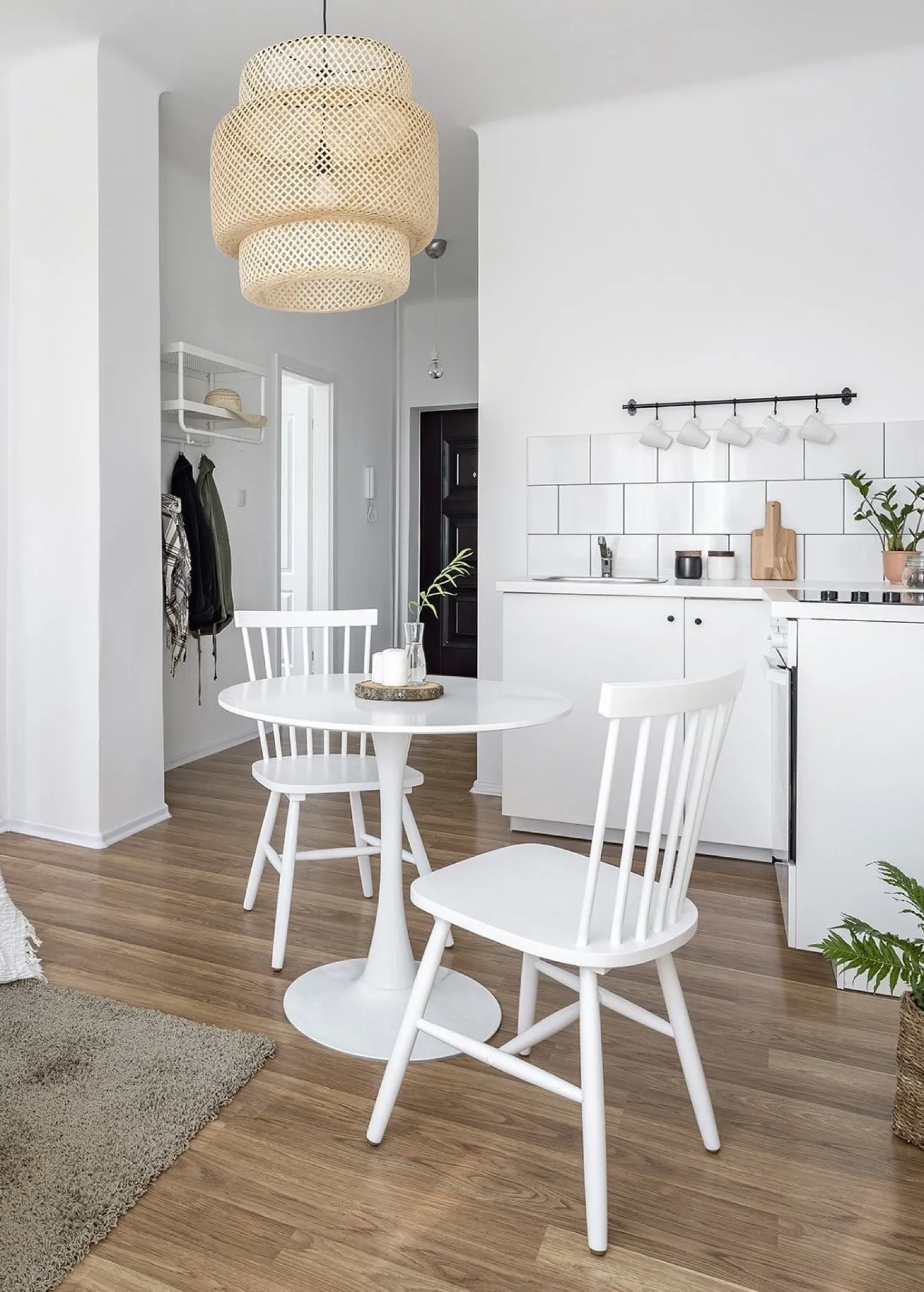Stół Simplet Skinny White 60cm okrągły