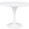 Stół TULIP PREMIUM 100 biały - MDF, metal