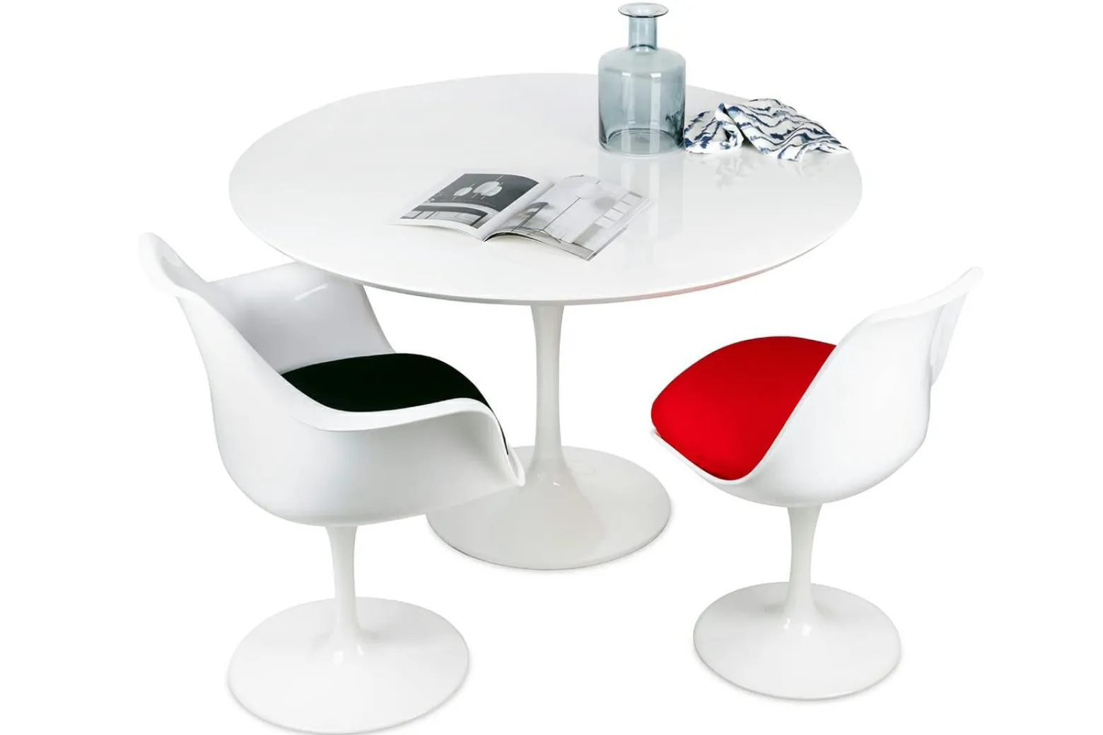 Stół TULIP PREMIUM 100 biały - MDF, metal