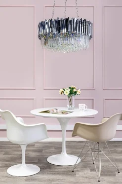 Stół TULIP PREMIUM 100 biały - MDF, metal