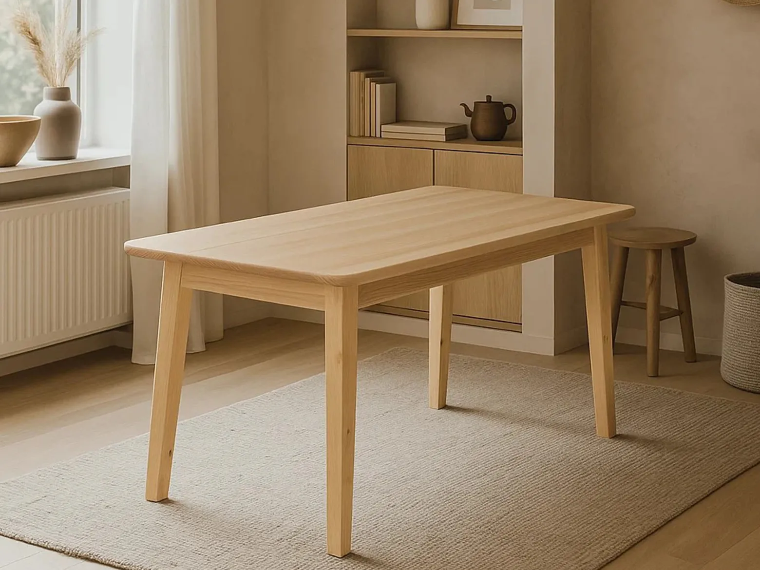 Stół 160x90 Primo z drewna litego, kolor sosnowy