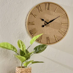 Stylowy Zegar Ścienny 60 cm z Metalową Ramą