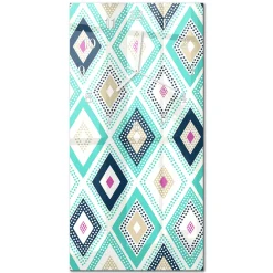 Stylowy zegar 30x60 Diamenty nowoczesny do salonu