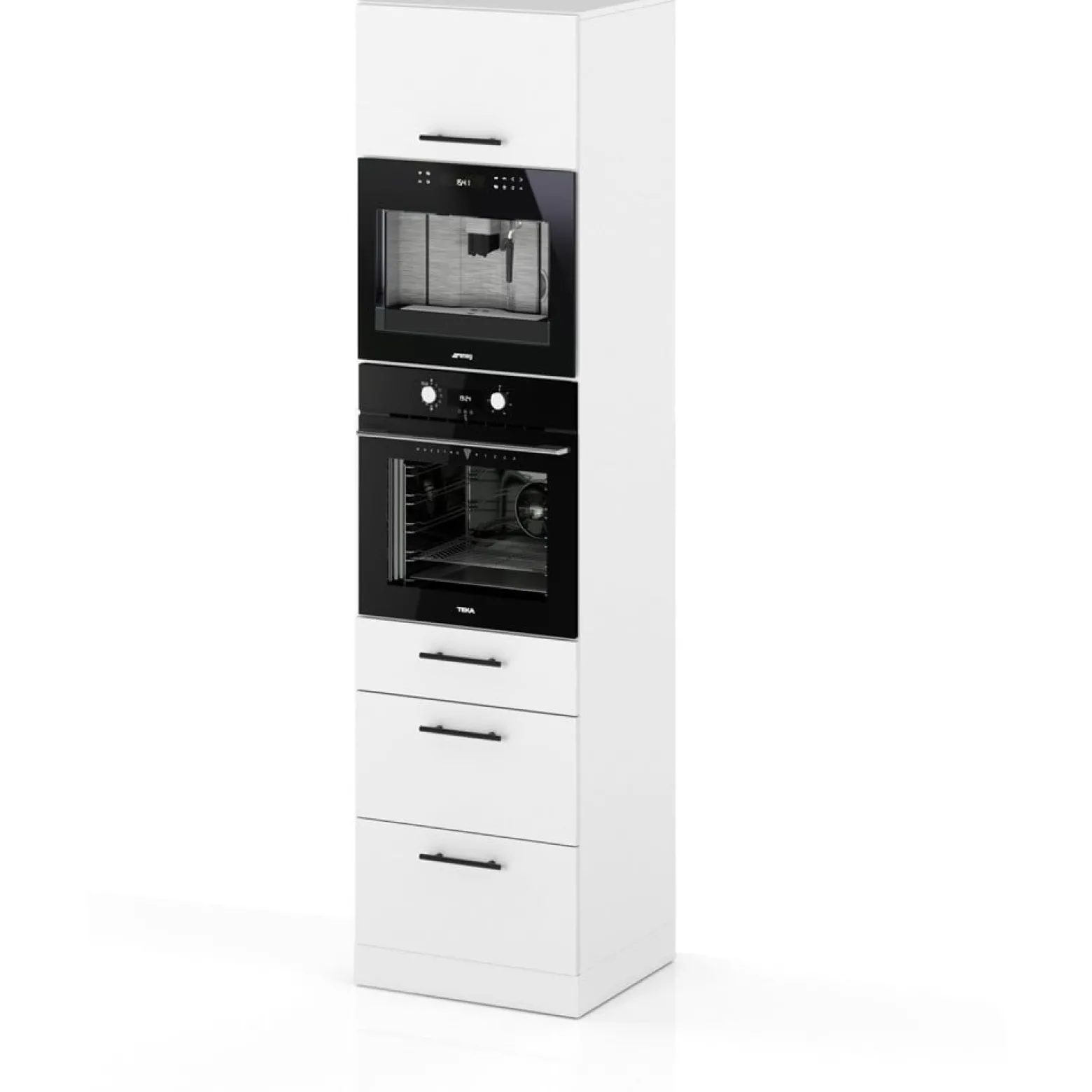 Słupek kuchenny 60cm piekarnik s60ms3 spremium biały mat