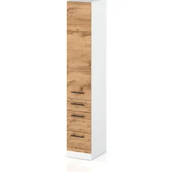Słupek kuchenny 30cm 3 szuflady s30s3 spremium dąb wotan