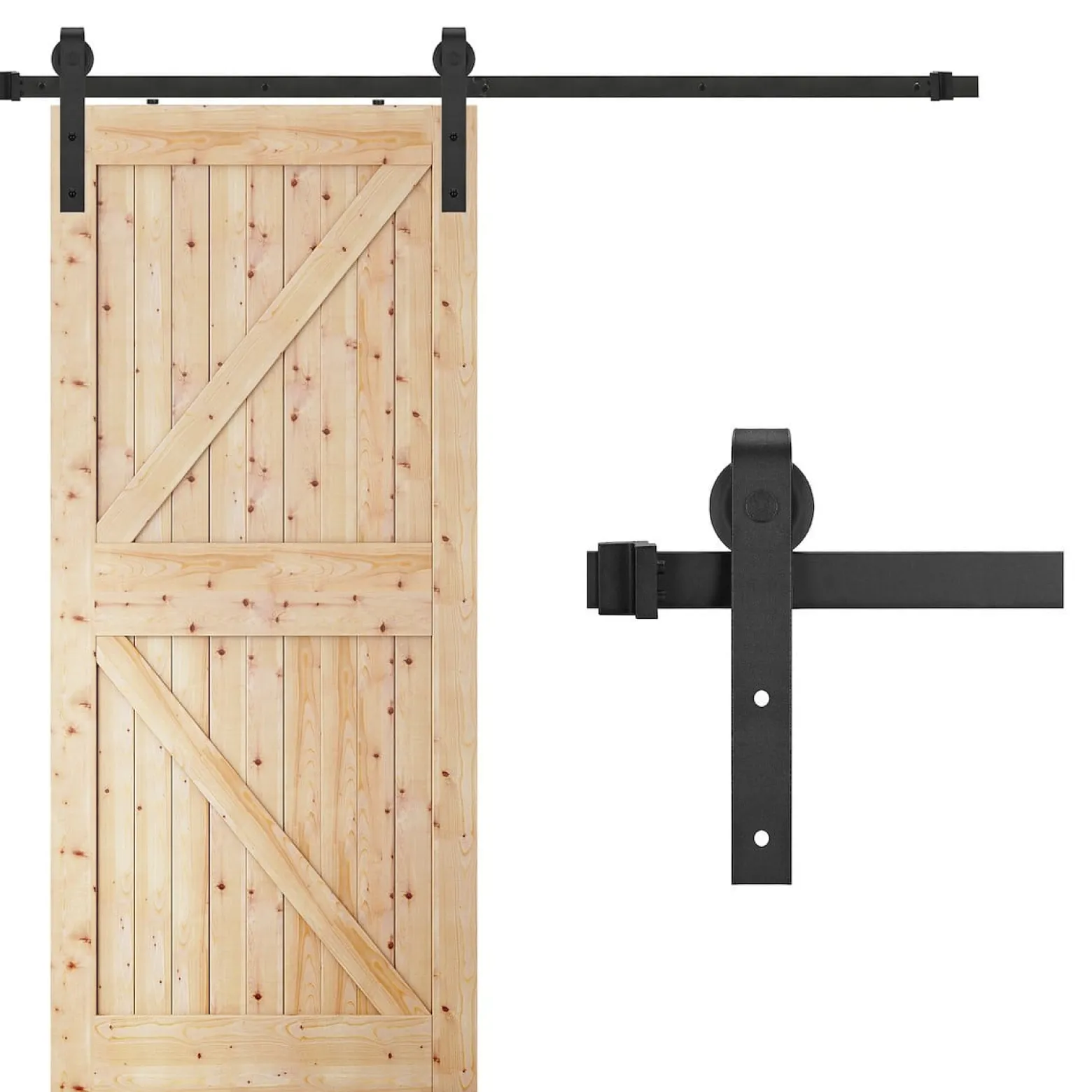 System do drzwi przesuwnych 183 cm z ozdobnymi okuciami do 100 kg