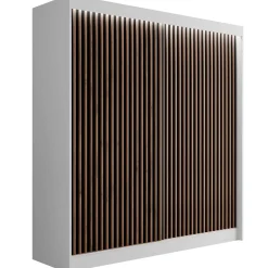 Szafa LED z drzwiami przesuwnymi i lamelami VILANv2 200 x 215 cm