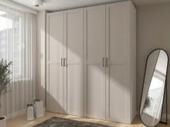 Szafa modułowa Flex 200 cm z 4 drzwiami kaszmir
