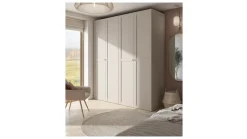 Szafa modułowa Flex 200 cm z 4 drzwiami kaszmir