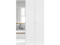 Szafa modułowa Flex 150 cm z drzwiami i lustrem biała