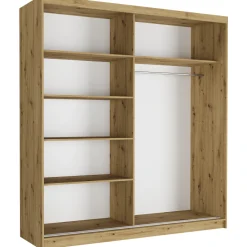 Szafa przesuwna 203 cm z 2 lustrami FRAMIRE Tivaro II artisan