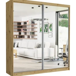 Szafa przesuwna 203 cm z 2 lustrami FRAMIRE Tivaro II artisan