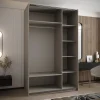 Szafa przesuwna 64 wysoka Lux 2 150 kaszmir+kaszmir+srebrny