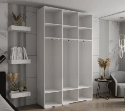 Szafa ubraniowa Garderoba INOVA 4 1,5SZ kaszmir+czarny