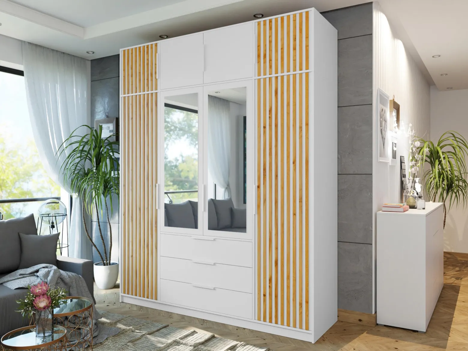 Szafa Bali Lux 4D z nadstawką