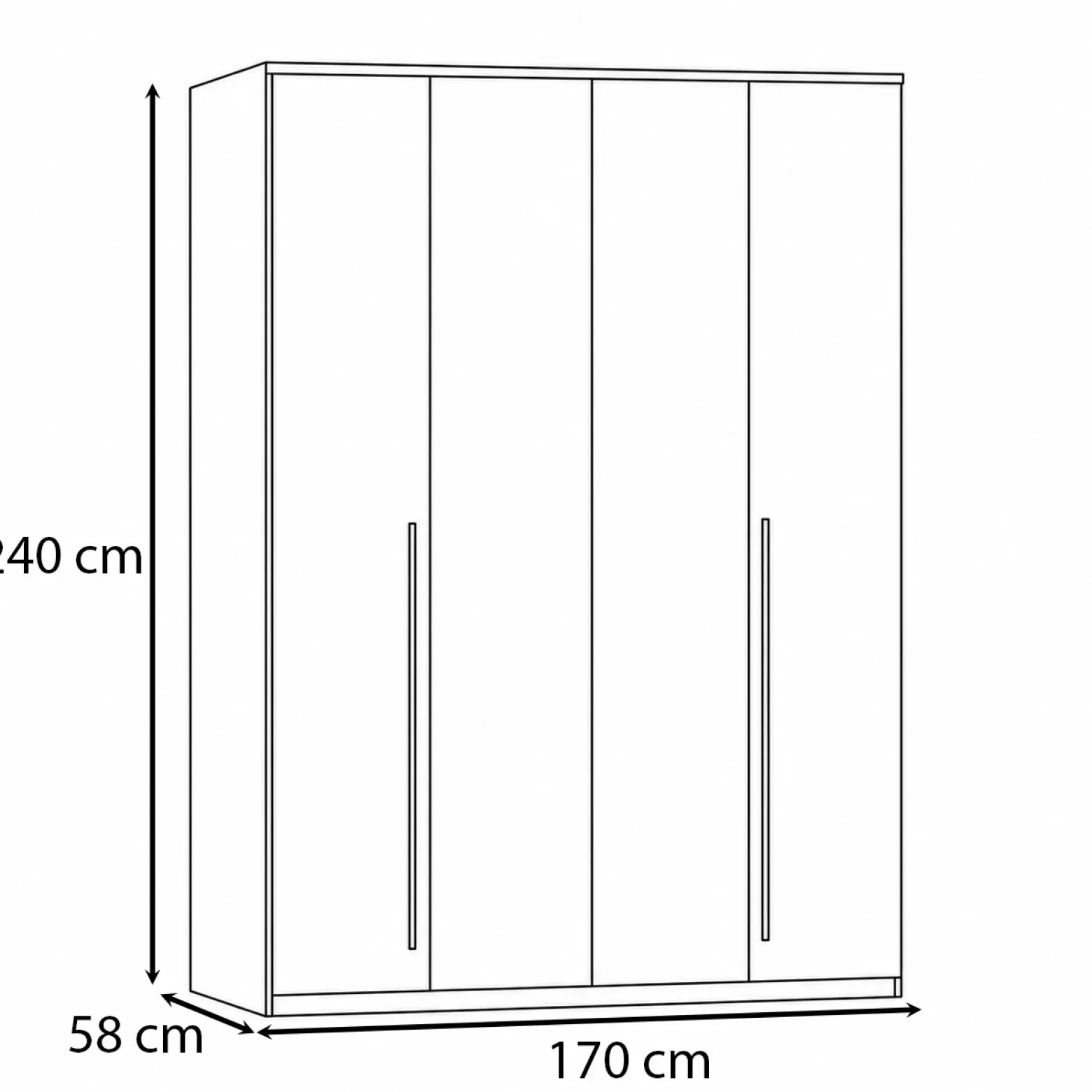 Szafa Bari 170 cm