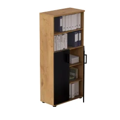 Szafa biurowa LOFT CLARO 5OH Dąb Lancelot