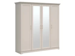 Szafa czterodrzwiowa Anga 210 cm z lustrem kaszmir